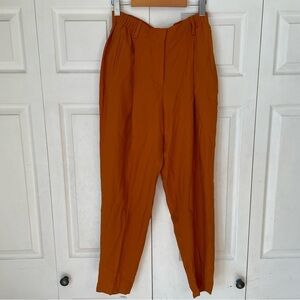 Massimo Dutti Orange Trouser Pants 6